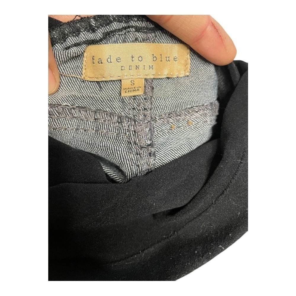 Maternity Black Jeans Fade to Blue Size: S - Picture 3 of 5